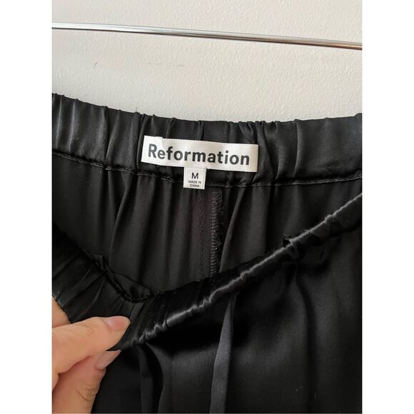 Reformation Black Silk Pants Size M - Picture 5 of 7